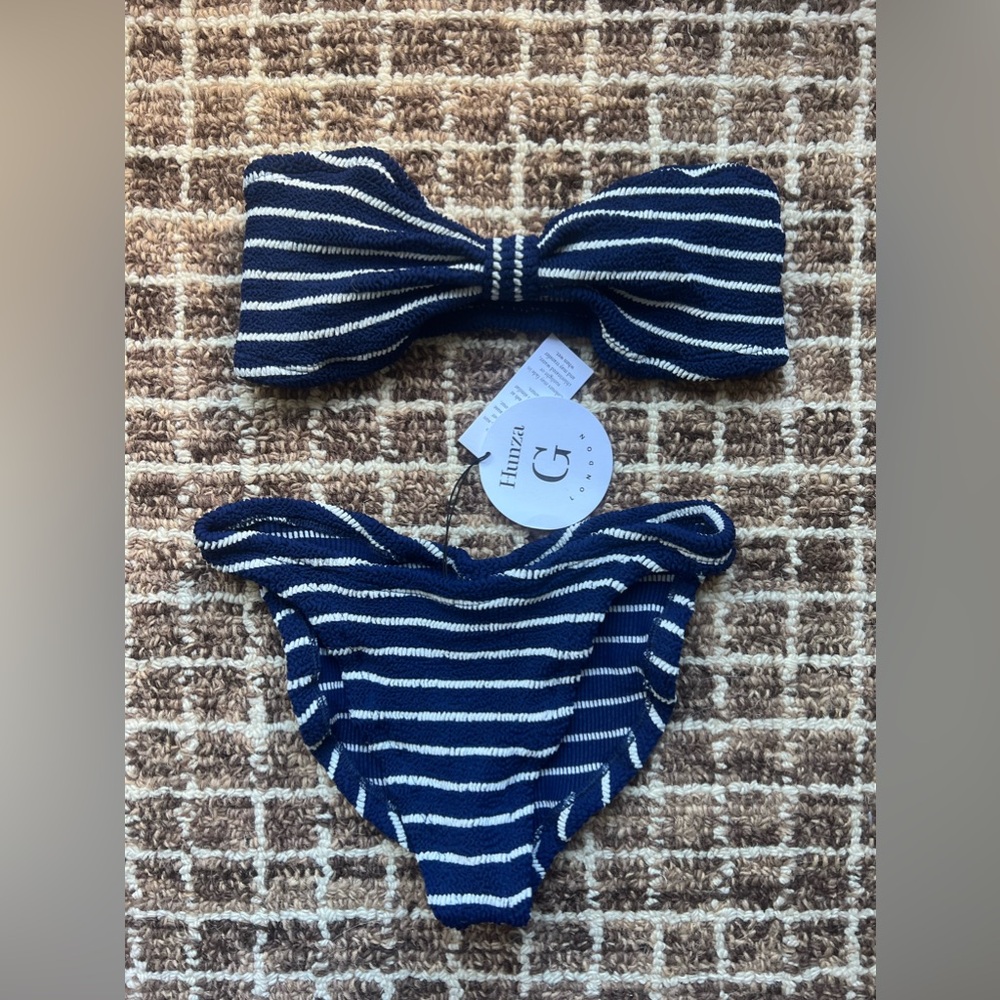 Hunza G striped bikini